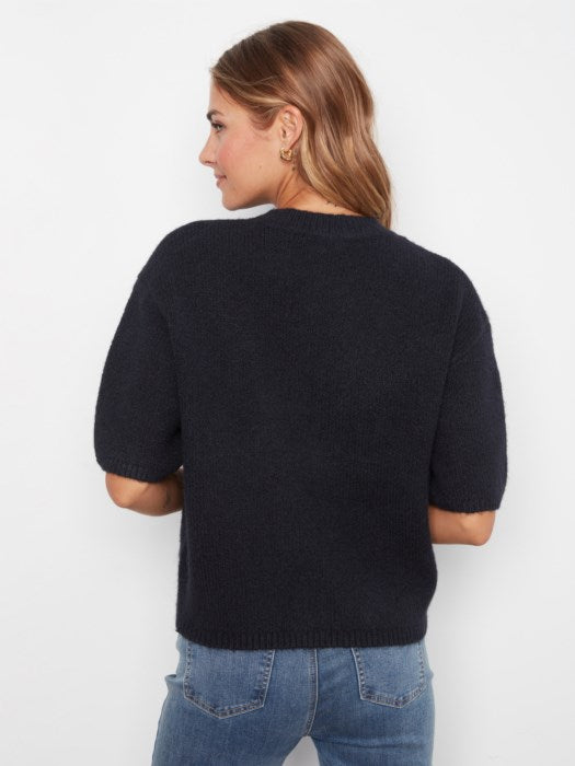 Charlie B Elbow Sleeve Balloon Shape Sweater