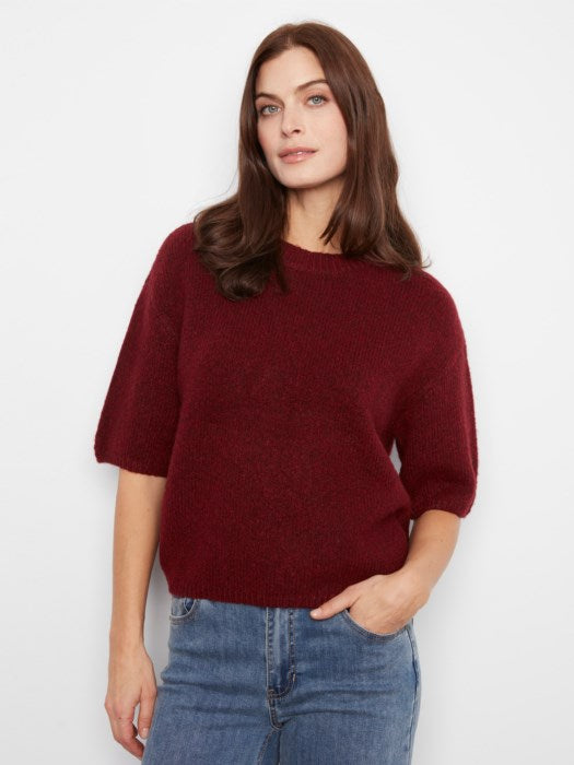 Charlie B Elbow Sleeve Balloon Shape Sweater