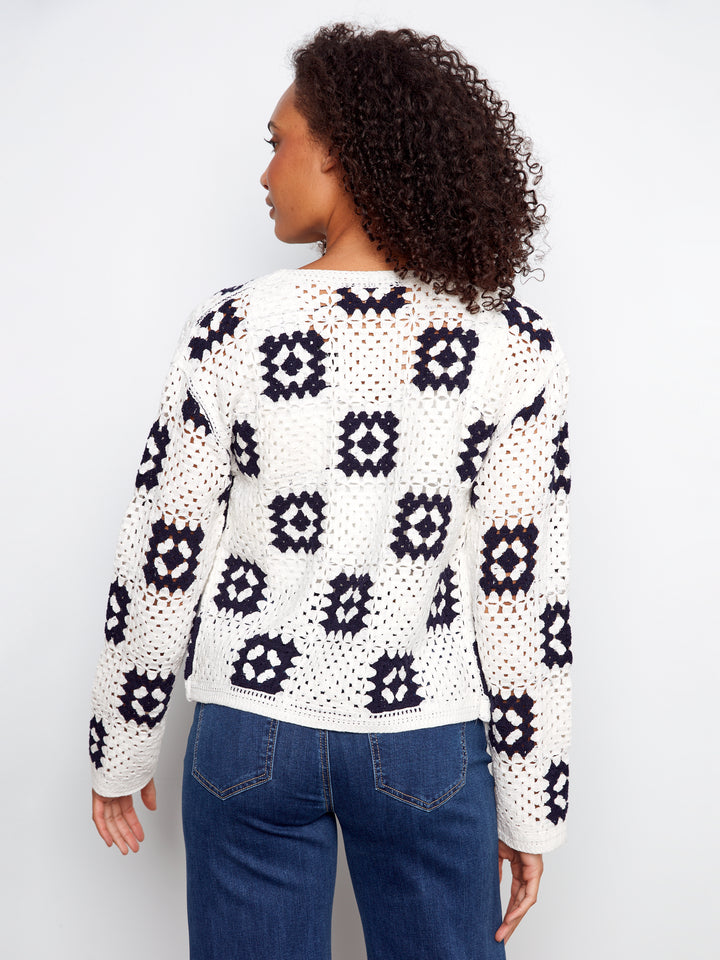 Charlie B Square Crochet Cardigan