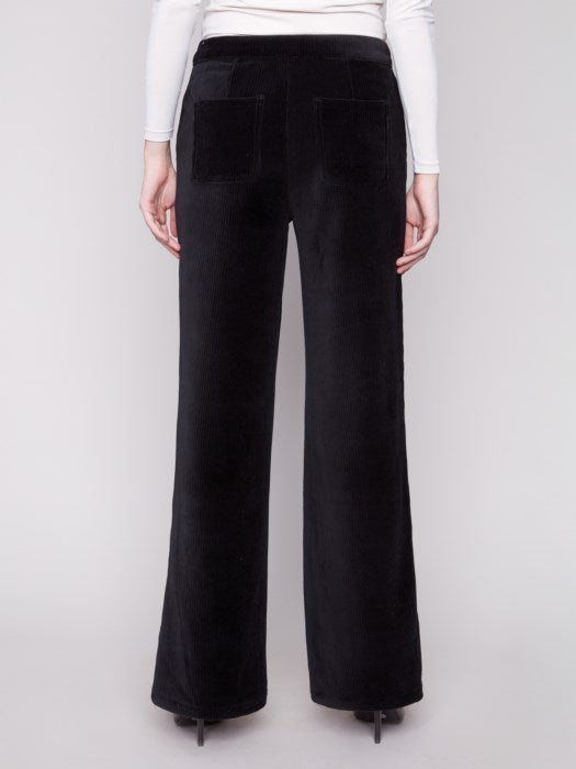 Charlie B Wide Leg Stretch Corduroy Pant