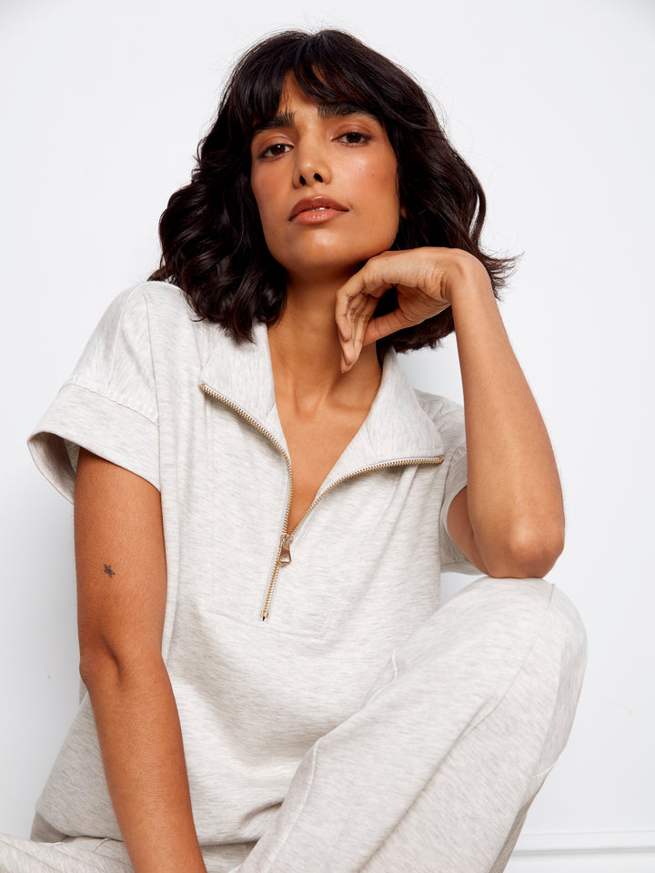 Charlie B Soft Scuba Wide Leg Jogger Pants