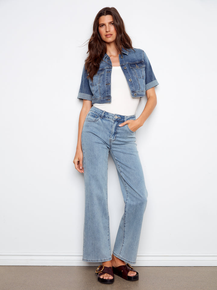 Charlie B Cropped Denim Jacket
