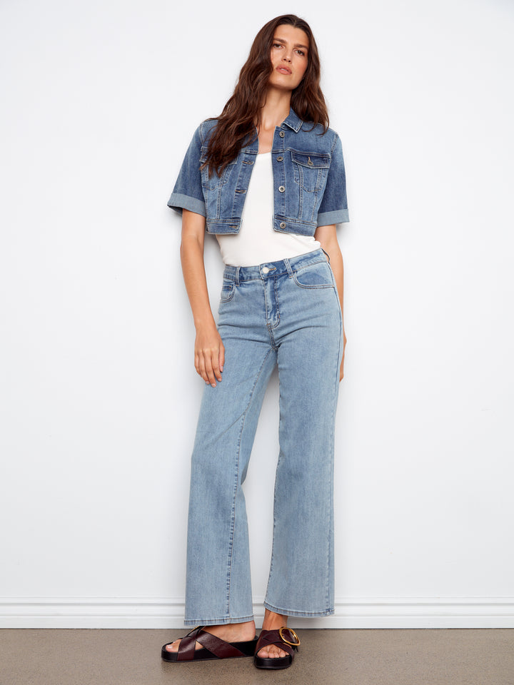 Charlie B Cropped Denim Jacket