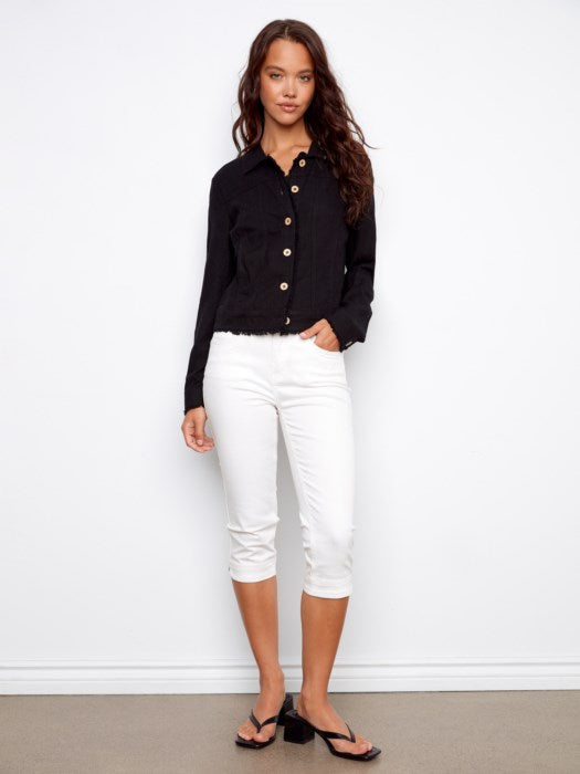 Charlie B Linen Blend Jacket