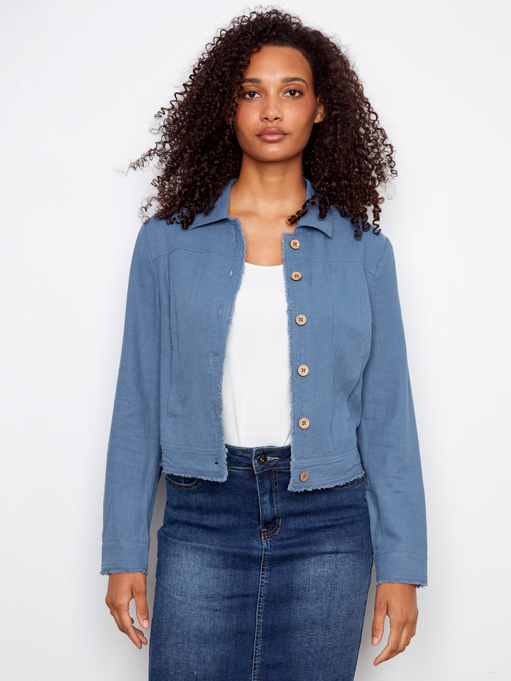 Charlie B Linen Blend Jacket