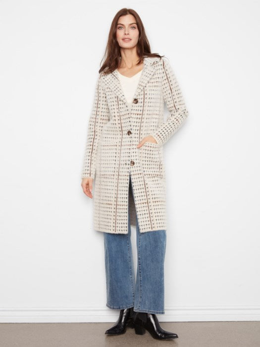 Charlie B Knit Coatigan With Patch Pockets