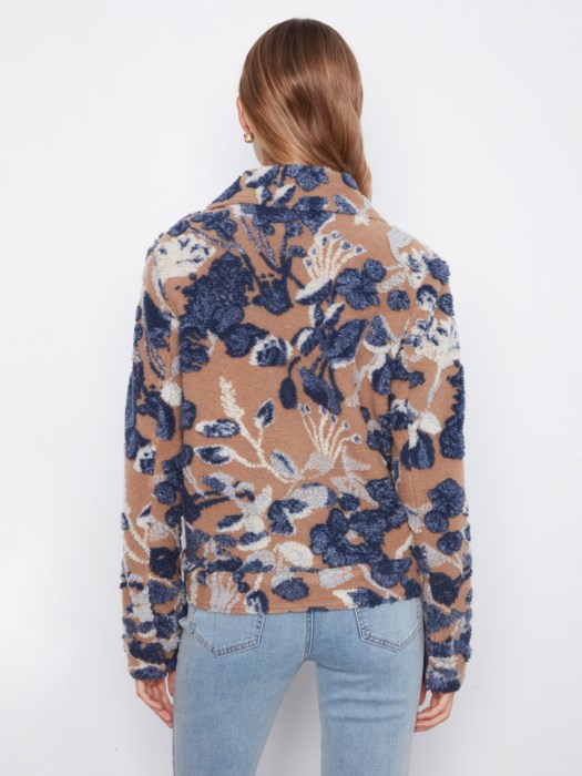 Charlie B Sherpa Flocked Short Coat