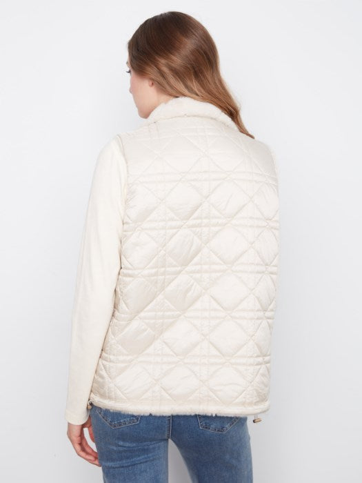 Charlie B Reversible Faux Fur Vest