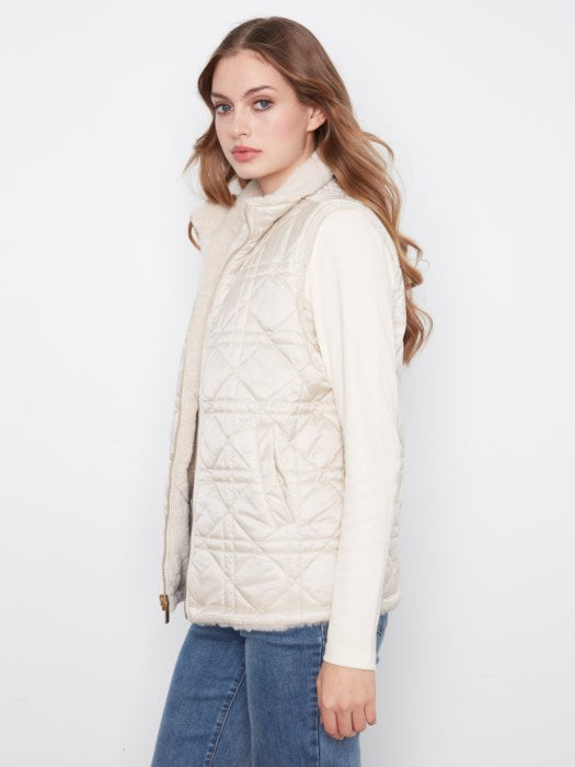 Charlie B Reversible Faux Fur Vest