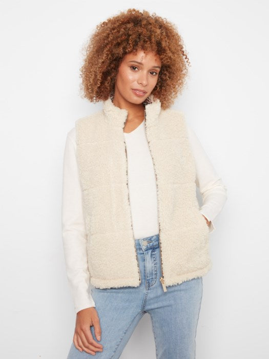 Charlie B Reversible Plaid Quilted Vest