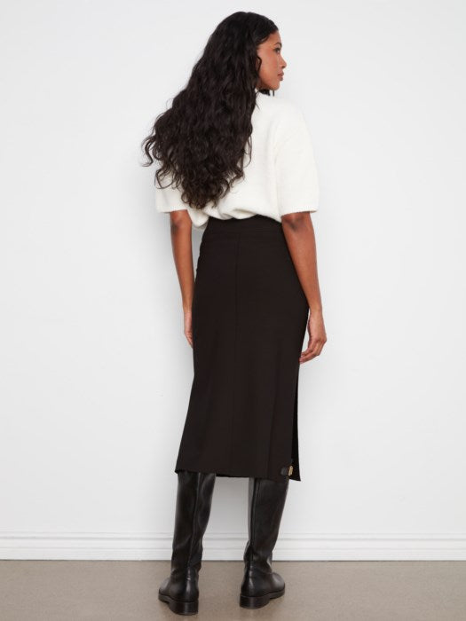 Charlie B Gusty Crepe Skirt With Front Patch Pocket