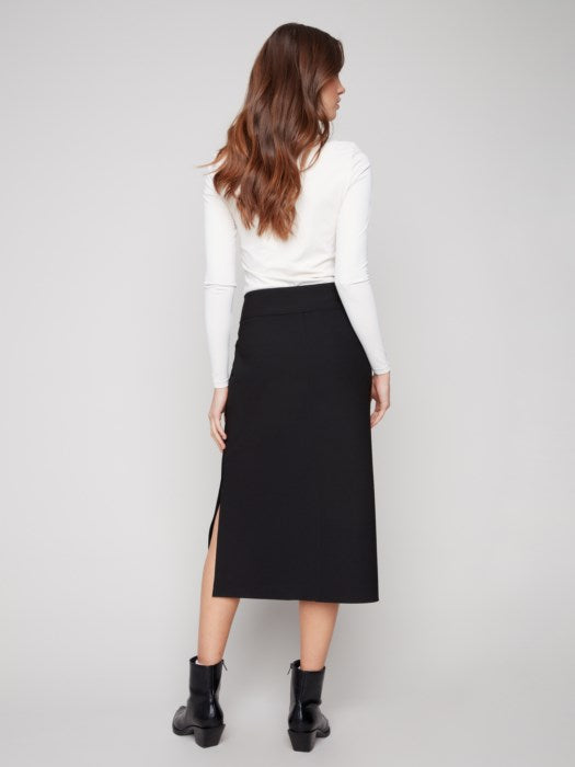 Charlie B Gusty Crepe Skirt With Front Patch Pocket