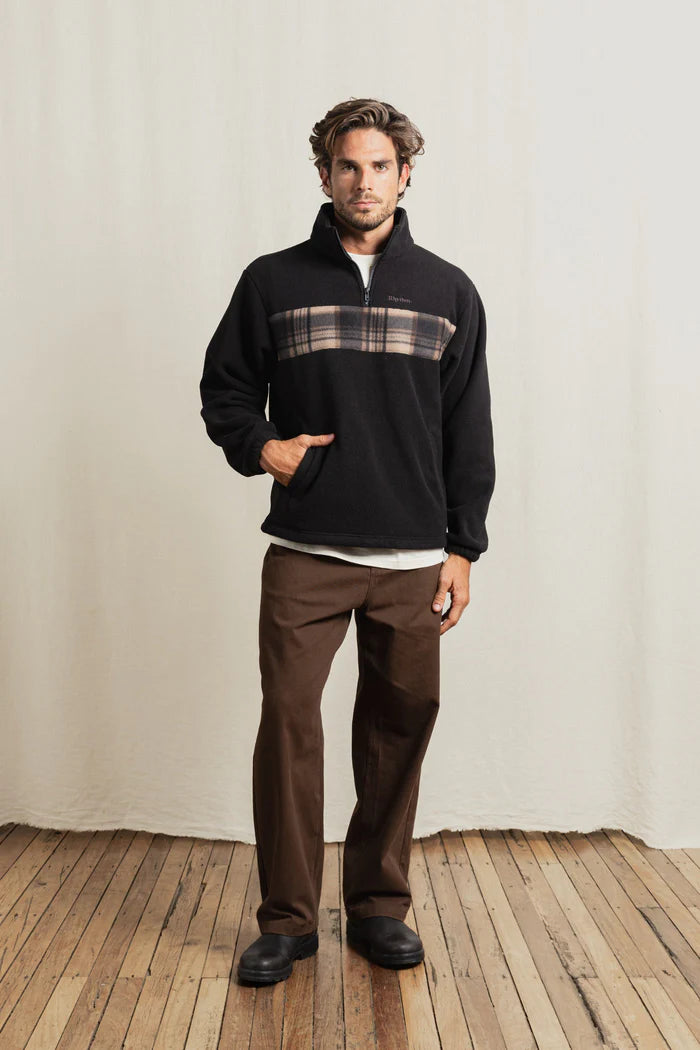 Rhythm Checkered Fleece Quarter Zip