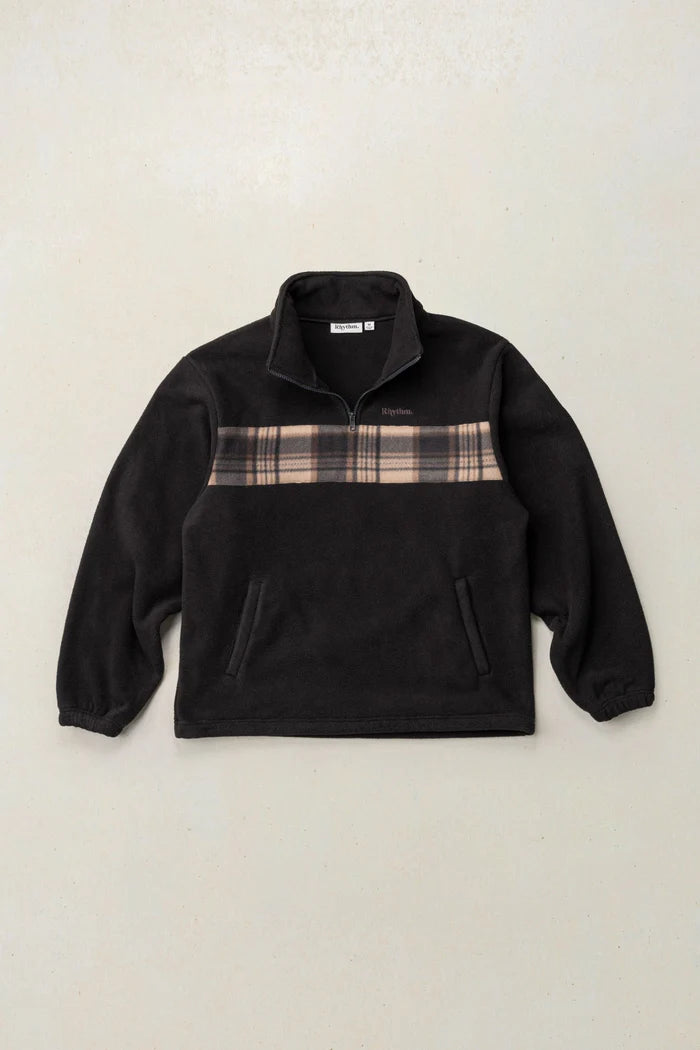 Rhythm Checkered Fleece Quarter Zip