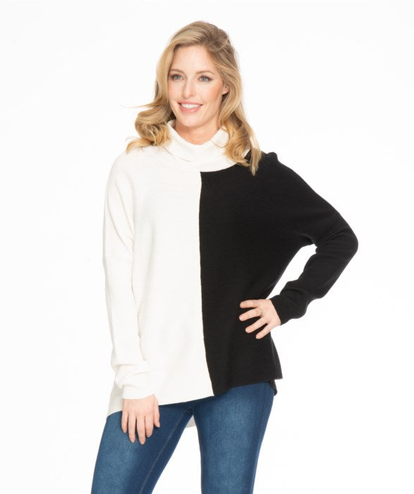 Spense Novelty Color Block Sweater