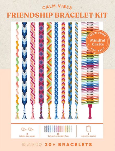 Chronicle Books Mindful Crafts: Calm Vibes Friendship Bracelet Kit