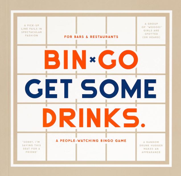 Chronicle Books BM Bingo Book Bin-go Get A Few Drinks