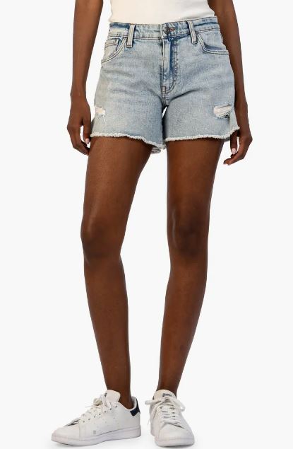 Kut Jane High Rise Long Short With Fray