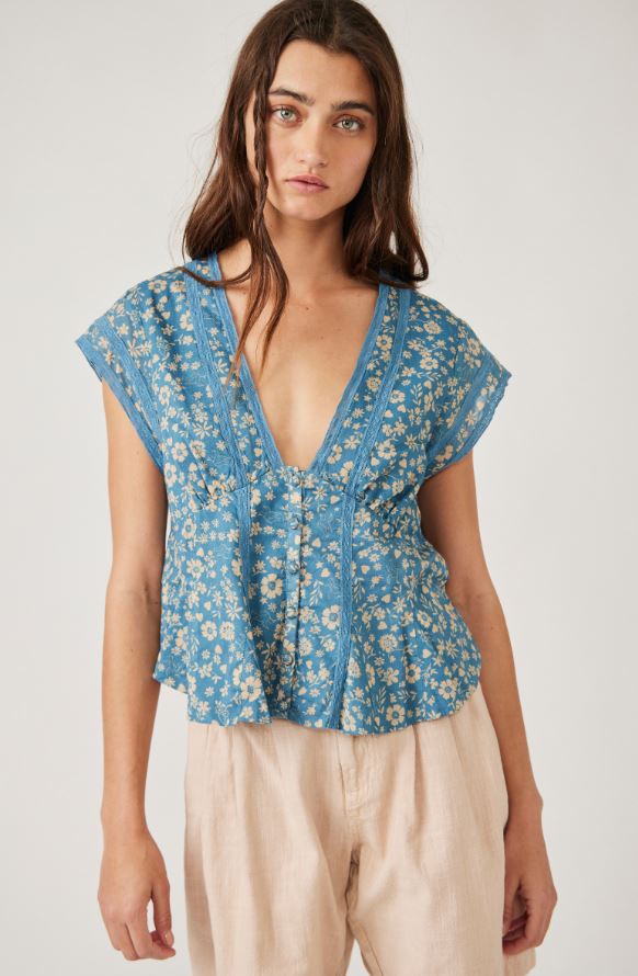 Free People Landy Printed Top