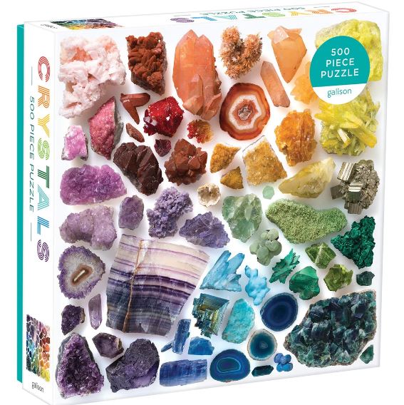 Chronicle Books Puzzle 500 Rainbow Crystals