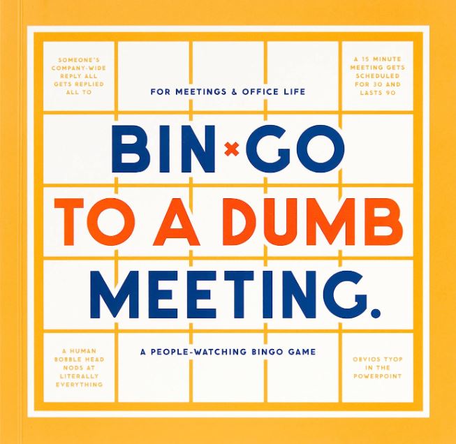 Chronicle Books BM Bingo Book Bin-go zu einem dummen Meeting