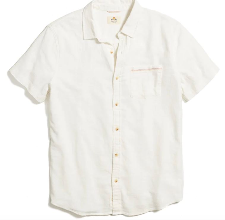 Marine Layer SS Classic Stretch Selvage Shirt