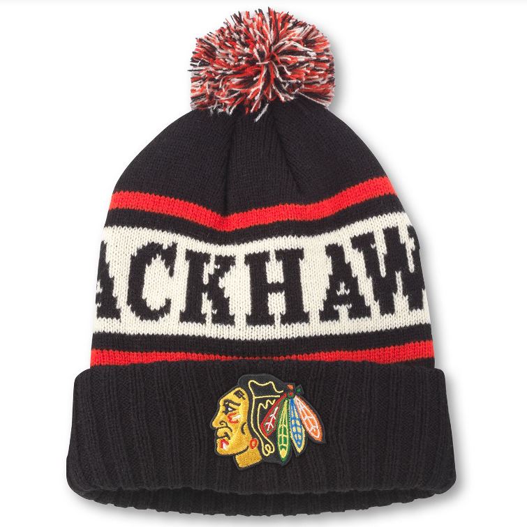 American Needle Pillow Line Knit Blackhawks Hat