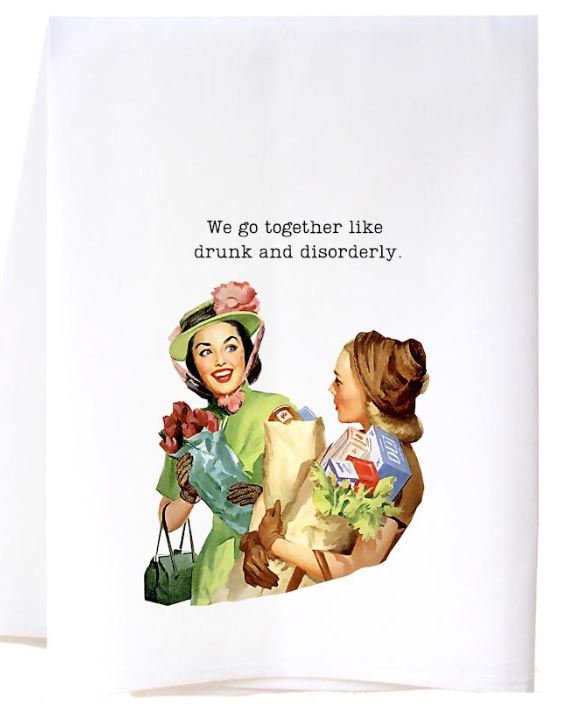 Cora & Pate Drunk And Disorderly Towel