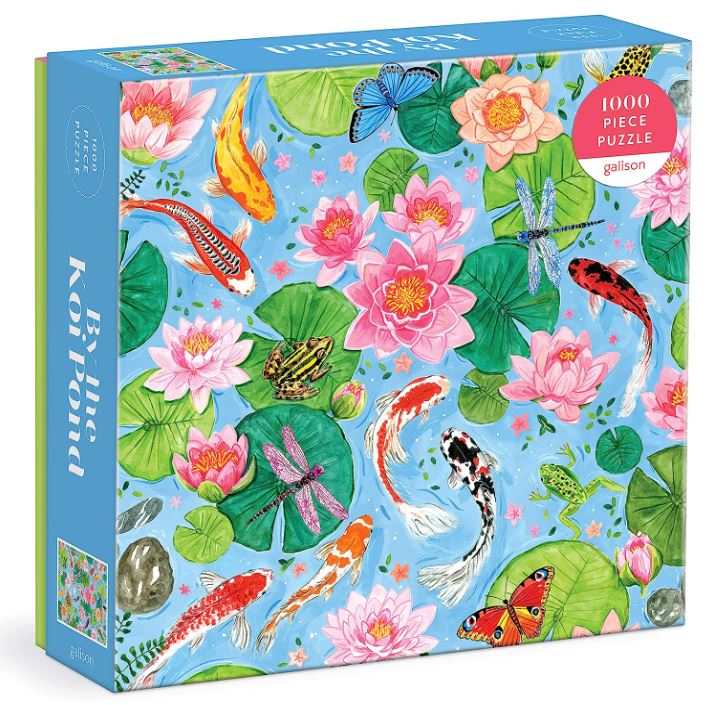 Chronicle Books Puzzle 1000 By The Koi Pond