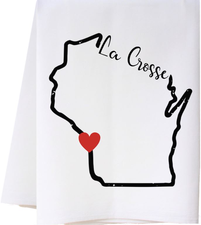 Cora & Pate State Outline Hometown Towel