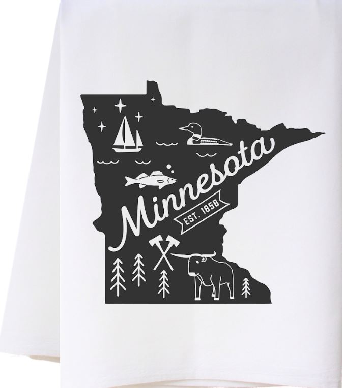 Cora & Pate State Icons Towel