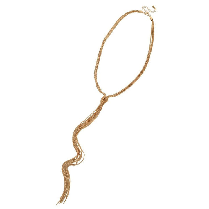 Joia Chain Tassel Lariat Y Long Necklace