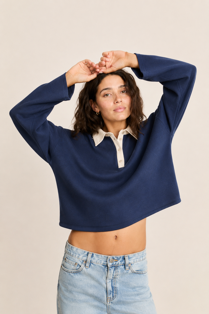 Rhythm Rugby Polo Knit Sweater