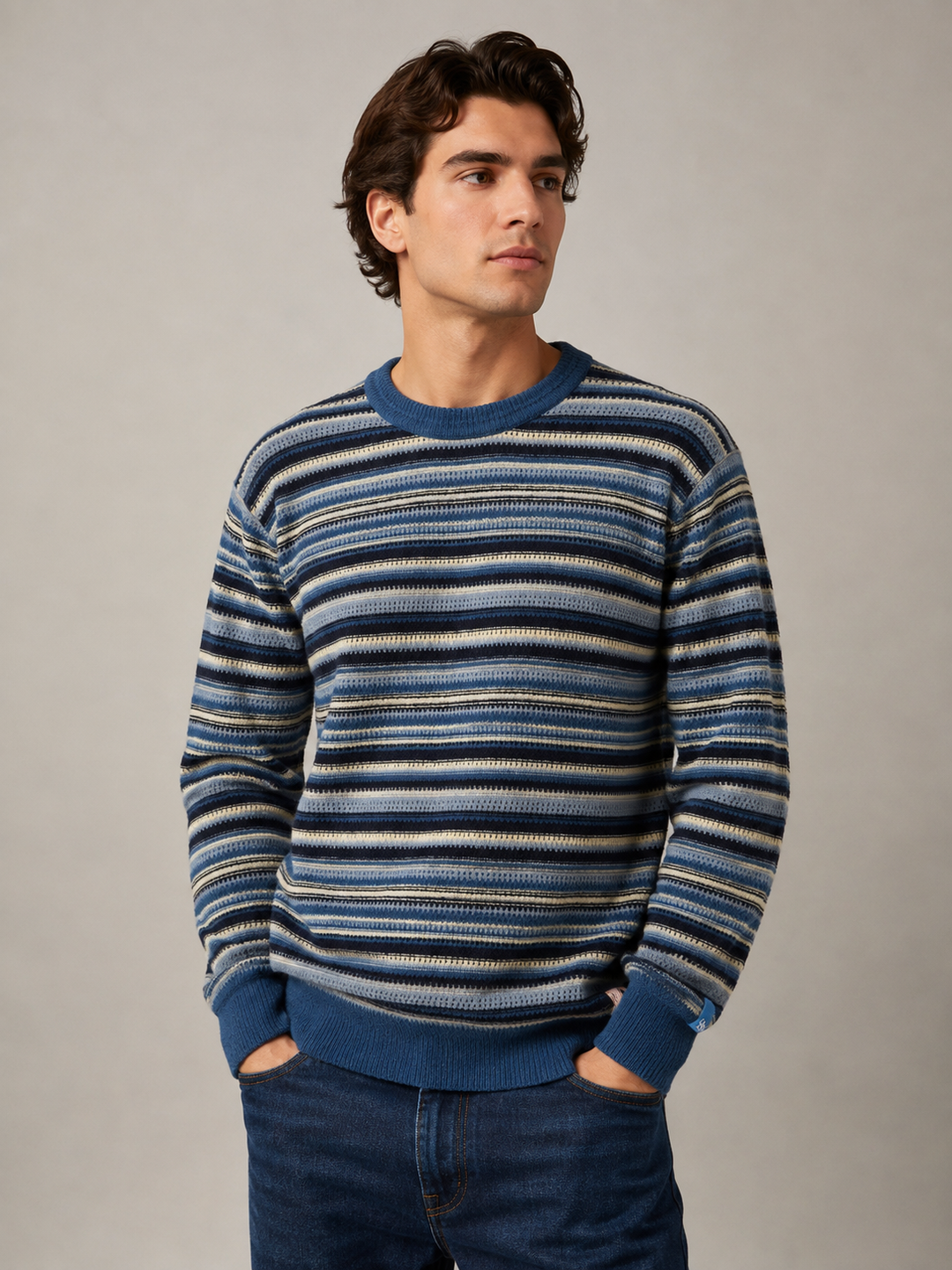 Scotch & Soda Soft Knit Stripe Regular-Fit Pullover