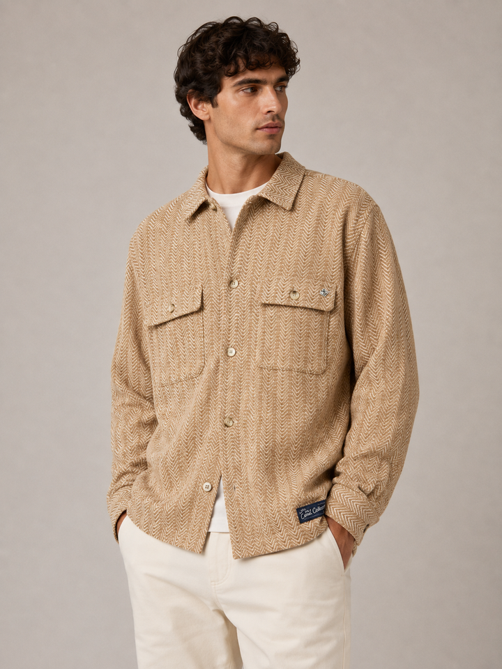 Scotch & Soda Jacquard Relaxed-Fit Shirt