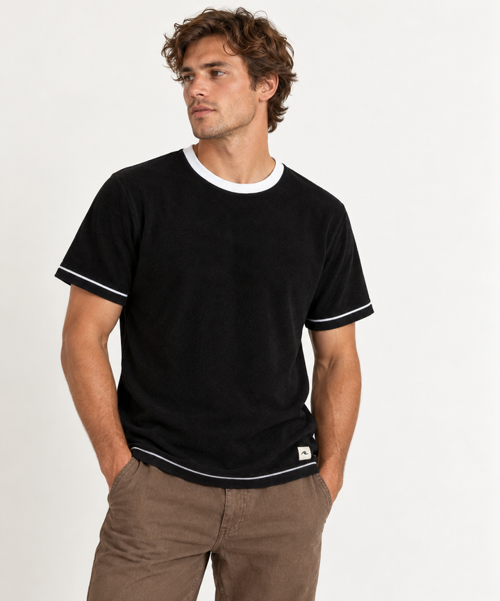 Rhythm Contrast Vintage Terry Short Sleeve Tee
