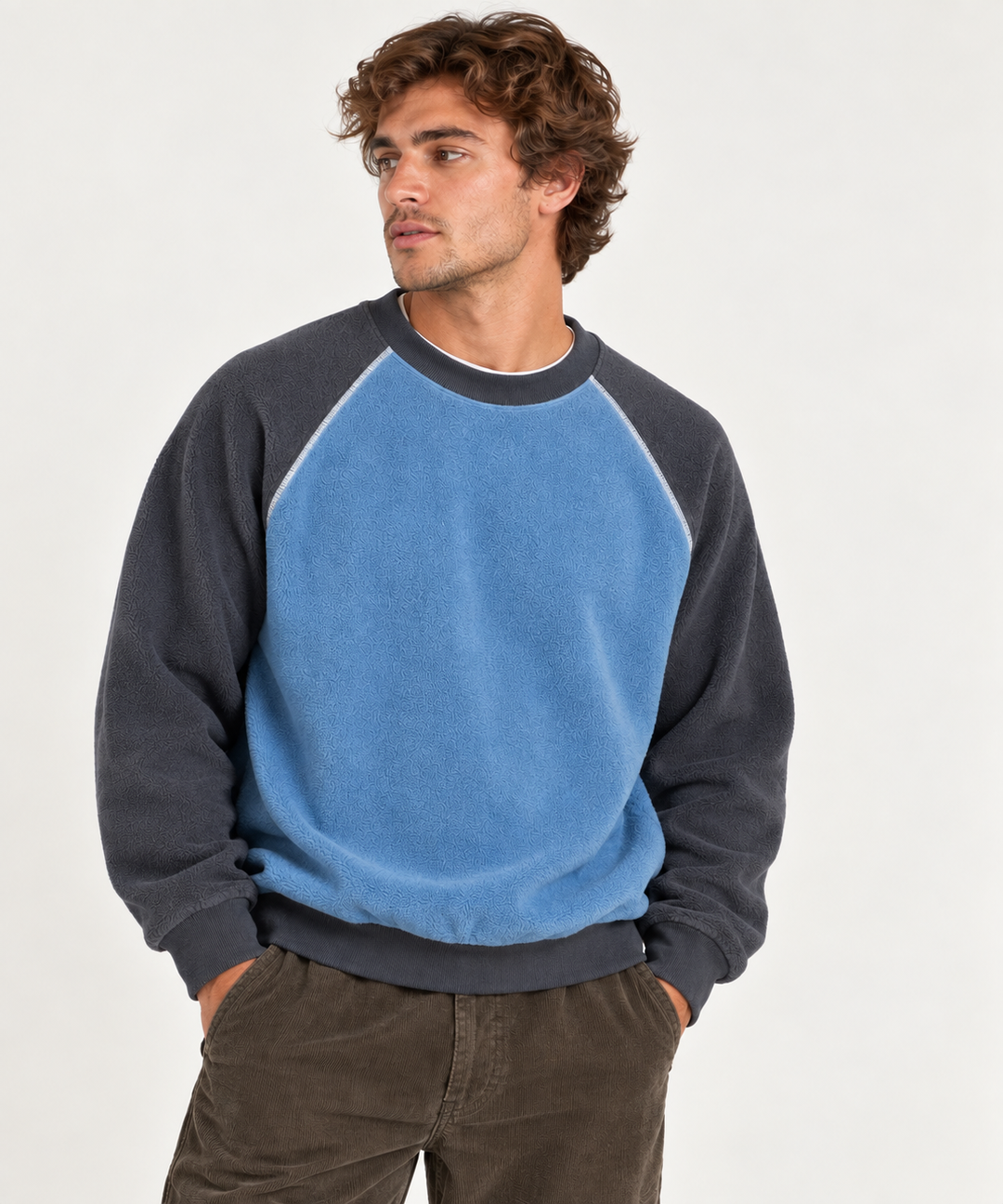 Rhythm Heavyweight Raglan Polar Crew