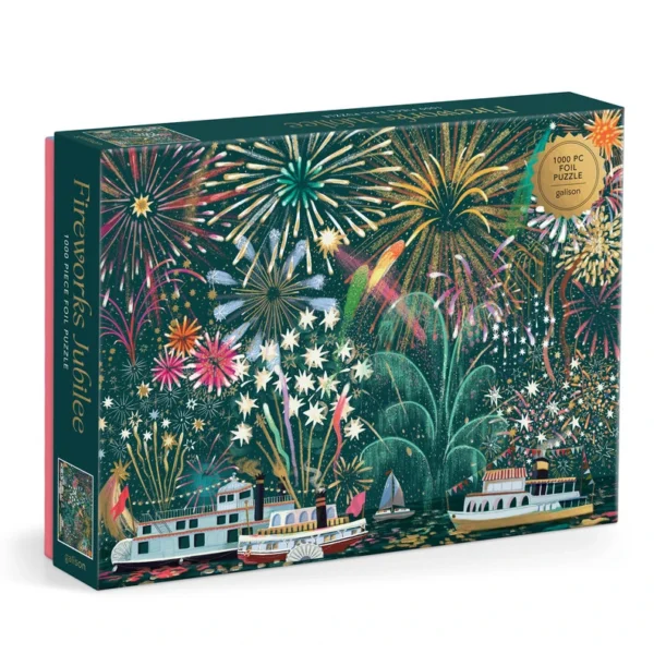 Chronicle Books Fireworks Jubilee 1000 Piece Foil Puzzle