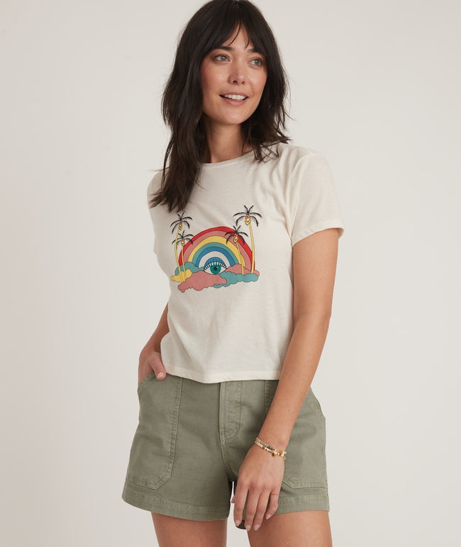 Marine Layer Crop Graphic Tee