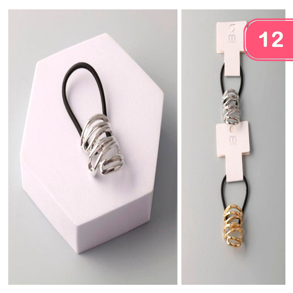 Joia  Metal Ribbon Cuffed Hair Tie