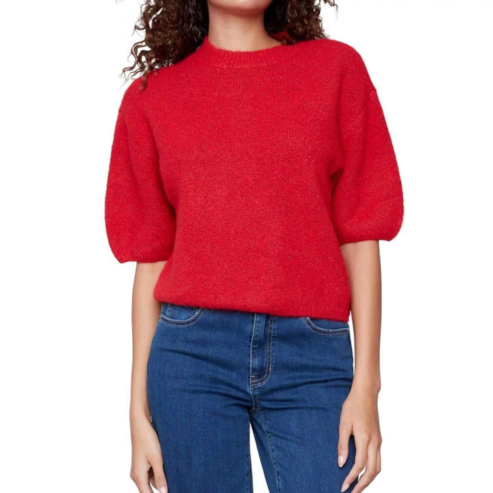 Charlie B Elbow Sleeve Balloon Shape Sweater