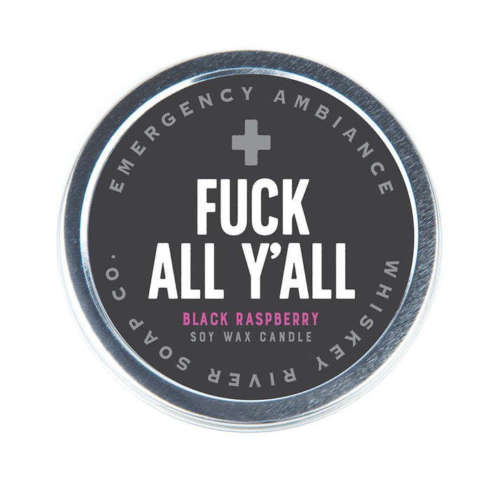 Whiskey River Soap Emergency Ambiance Tin - F*** All Y'All