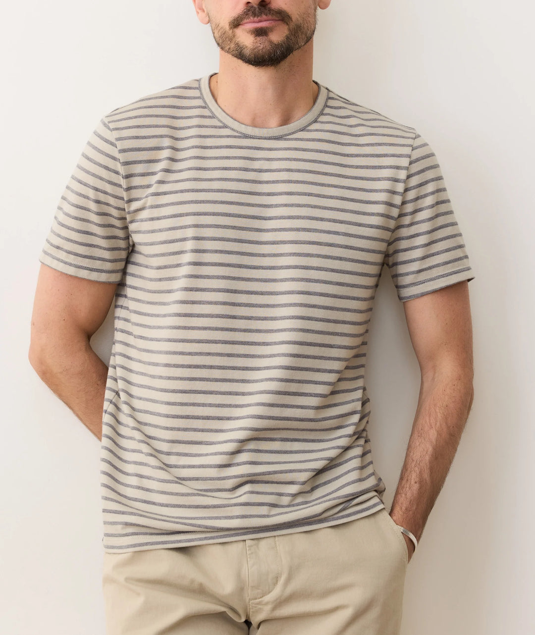 Marine Layer Signature Jacquard Crew Tee