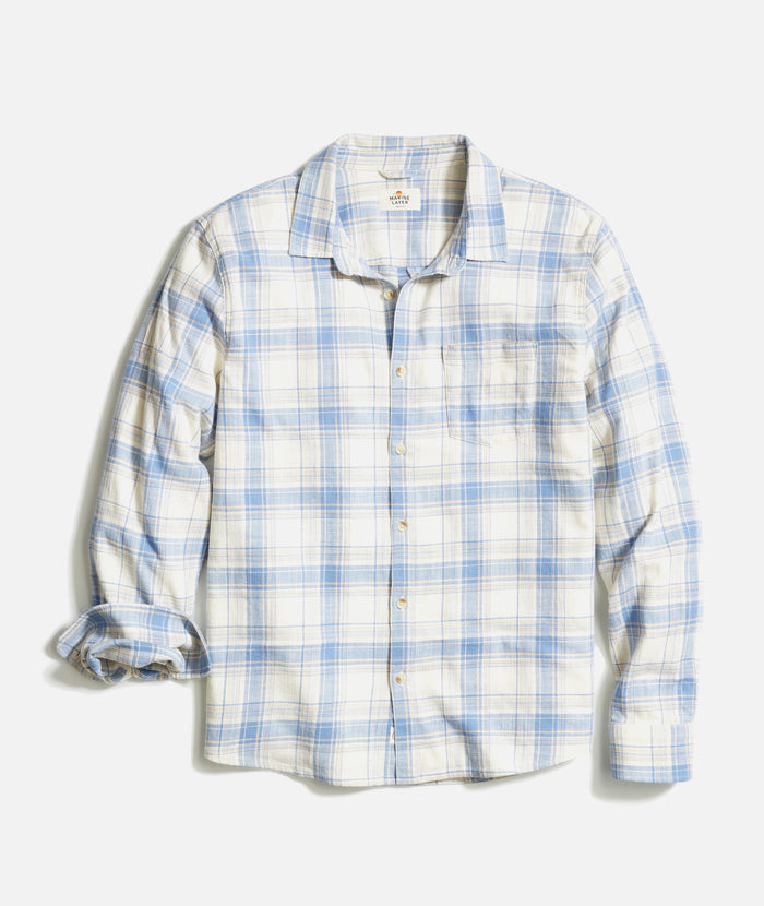 Marine Layer Long Sleeve Classic Stretch Selvage Shirt