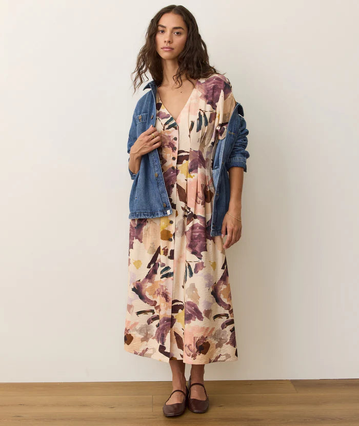 Marine Layer Naomi Midi Dress