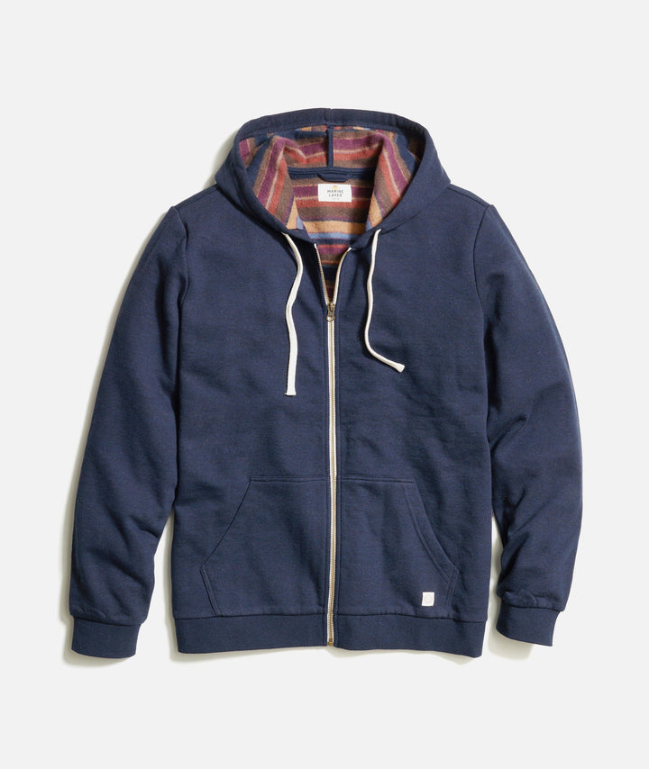 Marine Layer Fleece Stripe Full-Zip