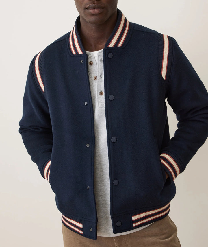 Marine Layer Wool Varsity Jacket