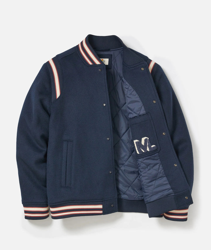 Marine Layer Wool Varsity Jacket