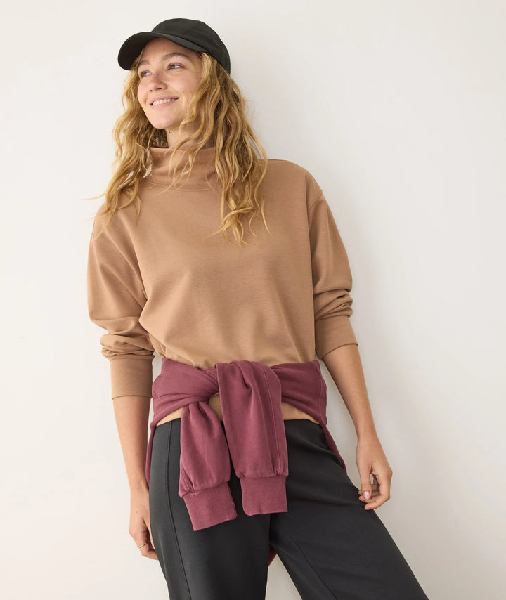 Marine Layer Nova Mock Neck Sweatshirt