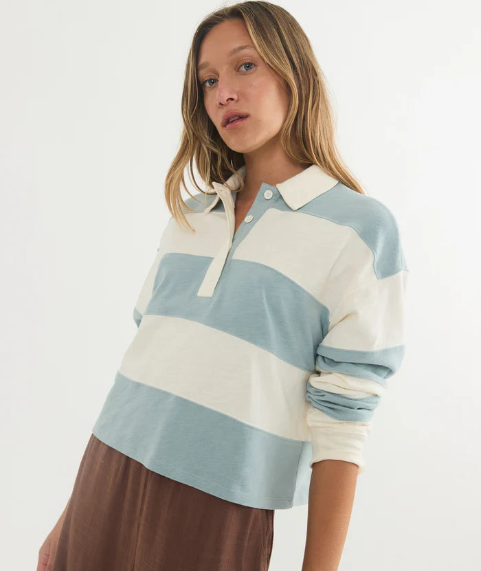 Marine Layer Rugby Crop Polo